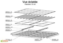 Plancher Pour Chalet En Bois Habitable Isolé Decor Home -Abriet Mobilier Soldes Boutique plancher bois abri jardin chalet habitable isole decor home