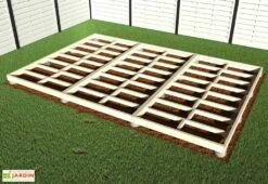 Plancher En Bois Brut Pour Studio De Jardin Como 17 M² 9 Plancher En Bois Brut Pour Studio De Jardin Como 17 M² -Abriet Mobilier Soldes Boutique plancher chalet jardin etape 2 2