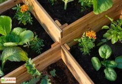 Carré Potager En Bois Autoclave à étages 4 Compartiments - 90 X 90 X 46 Cm 10 Carré Potager En Bois Autoclave à étages 4 Compartiments - 90 X 90 X 46 Cm -Abriet Mobilier Soldes Boutique plantes carre potager