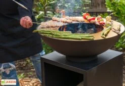 Braséro Plancha D’extérieur Avec Plaque De Cuisson En Acier - ø 60 Cm