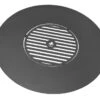 Plaque De Cuisson Plancha Ronde En Acier + Grille Centrale