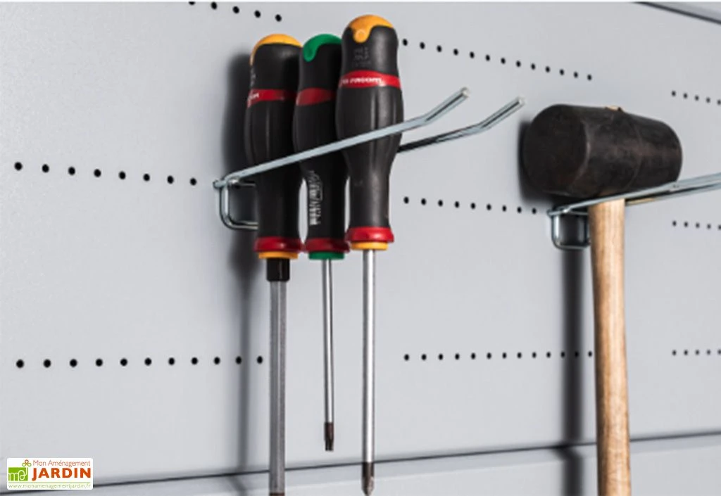 Plaque Perforée Avec Crochets Pour Abri Luminato - 8,8 M² Et 19,2 M² 2 Plaque Perforée Avec Crochets Pour Abri Luminato - 8,8 M² Et 19,2 M² – Image 2