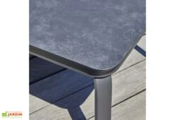 Salon De Jardin 4 Places En Aluminium Et Corde Tressée - Camargue -Abriet Mobilier Soldes Boutique plateau table basse jardin camargue