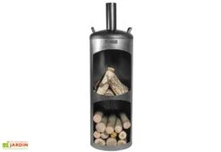 Braséro Cheminée D'Extérieur En Acier Faro - 40 X 130 Cm