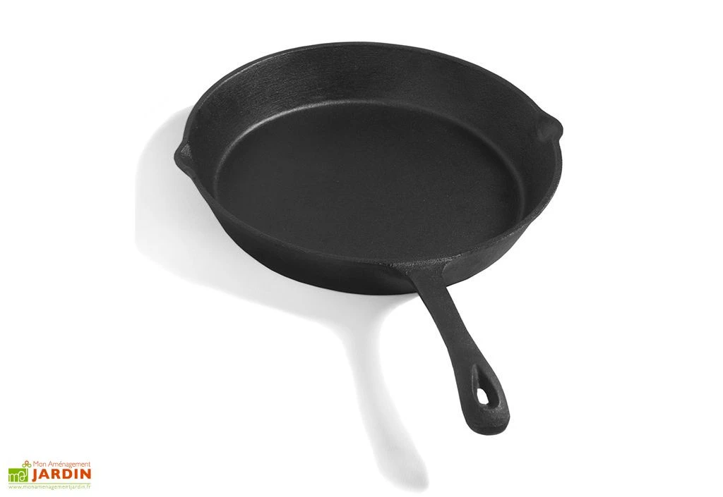 Poêle En Fonte Naturelle - 3 Dimensions 2 Poêle En Fonte Naturelle - 3 Dimensions – Image 2