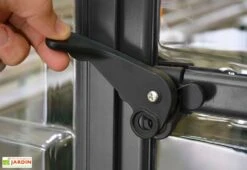 Serre De Jardin En Aluminium Et Polycarbonate Balance – Gris 10 Serre De Jardin En Aluminium Et Polycarbonate Balance – Gris -Abriet Mobilier Soldes Boutique poignee porte serre balance grey canopia