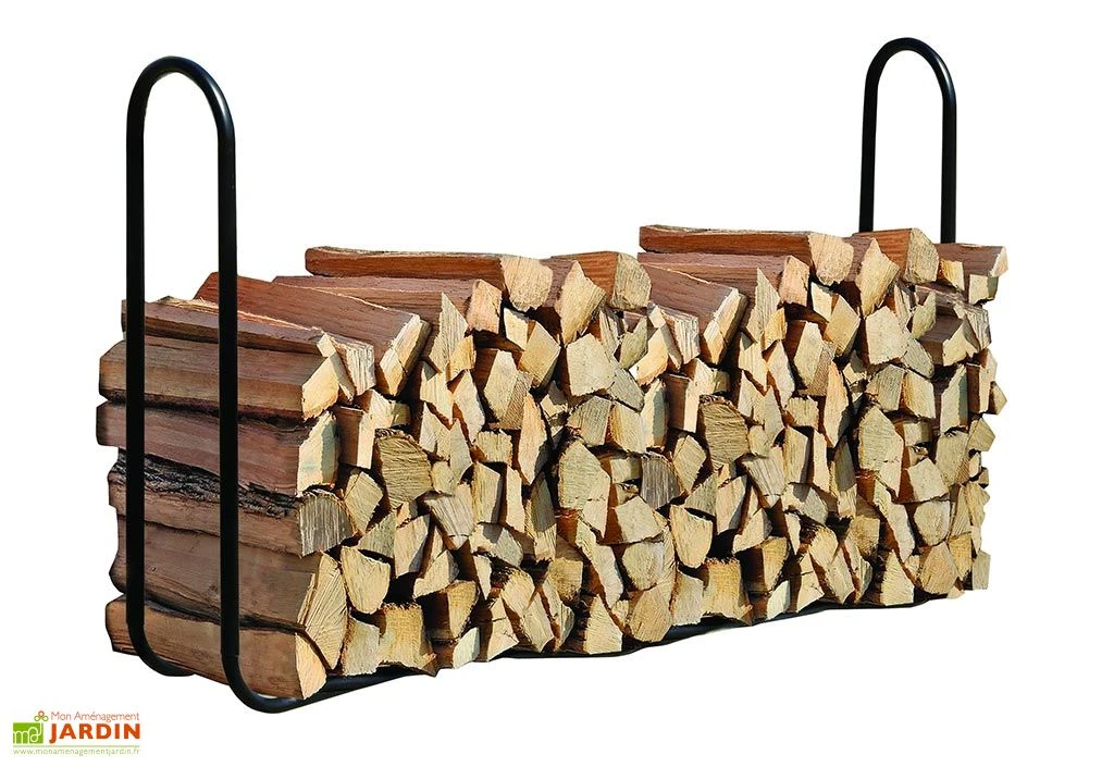 Porte-bûches En Acier Inoxydable – 244 Cm 1 Porte-bûches En Acier Inoxydable – 244 Cm