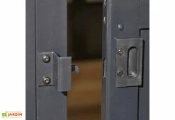 Pavillon De Jardin Fermé En Aluminium Et Acier Galvanisé Charleston 14,7 M² 11 Pavillon De Jardin Fermé En Aluminium Et Acier Galvanisé Charleston 14,7 M² -Abriet Mobilier Soldes Boutique porte pavillon jardin ferme metal charleston 14m2