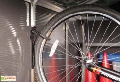 Porte Vélo Vertical Pour Abris De Jardin Yukon -Abriet Mobilier Soldes Boutique porte velo vertical 2