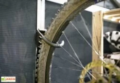 Porte Vélo Vertical Pour Abris De Jardin Yukon -Abriet Mobilier Soldes Boutique porte velo vertical 5