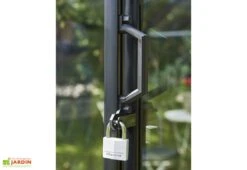 Halls Serre De Jardin En Aluminium Et Verre Trempé Popular 86 - 5 M² -Abriet Mobilier Soldes Boutique porte verrouillable serre jardin aluminium popular