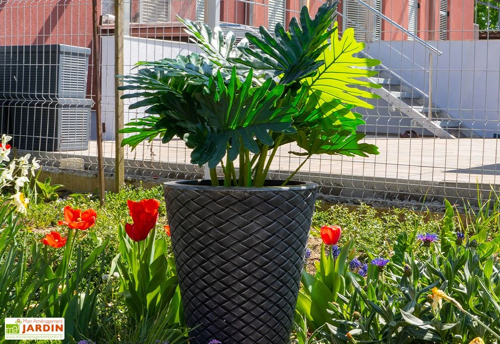 Roto Pot De Fleur En Polyéthylène Latino M Ø37 X 44 Cm 2 Roto Pot De Fleur En Polyéthylène Latino M Ø37 X 44 Cm – Image 2