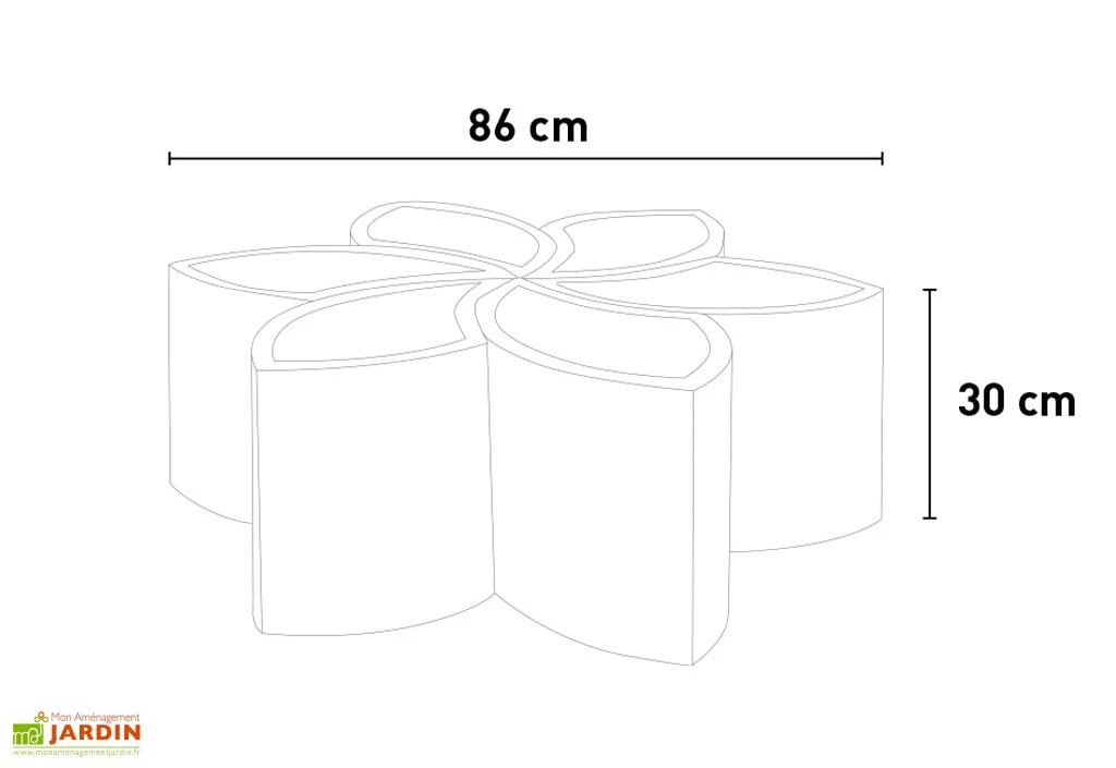 Pot De Fleurs 6 Compartiments En Polyéthylène Fiore – 86 X 30 Cm 2 Pot De Fleurs 6 Compartiments En Polyéthylène Fiore – 86 X 30 Cm – Image 2