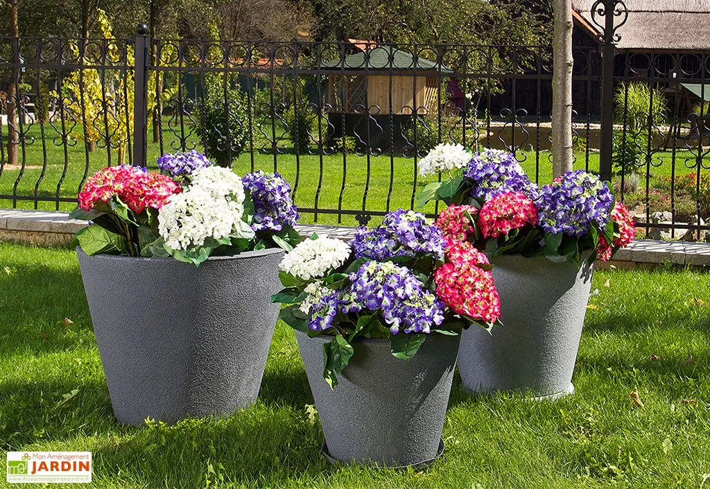 Roto Pot De Fleurs Extérieur En Polyéthylène Et Bois Ø50 X 40 Cm Jazz M 1 Roto Pot De Fleurs Extérieur En Polyéthylène Et Bois Ø50 X 40 Cm Jazz M