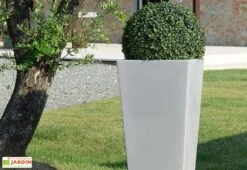 Pot De Fleurs En Polyéthylène Hydrus - 39 X 39 X 85 Cm -Abriet Mobilier Soldes Boutique pot de fleurs hydrus 3