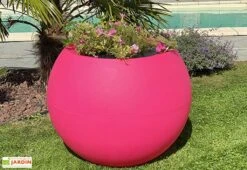 Pot De Fleurs Rond En Polyéthylène Rose Speranza Ø 90 Cm