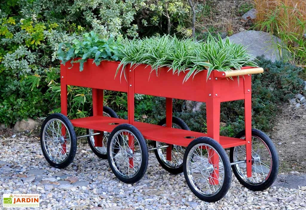 Jardinière En Acier à Roulettes - Wheels 2 Jardinière En Acier à Roulettes - Wheels – Image 2