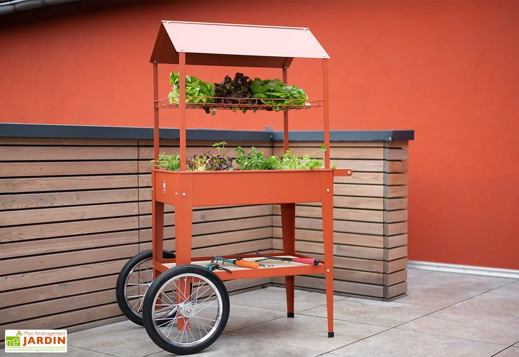 Potager Sur Pieds Avec Roulettes Et Toit 75 X 65 X 150 Cm – Urban Expert 2 Potager Sur Pieds Avec Roulettes Et Toit 75 X 65 X 150 Cm – Urban Expert – Image 2