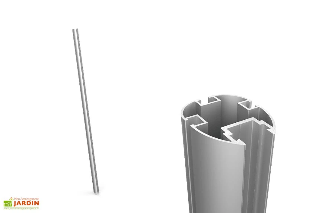 Pilier En Aluminium Pour Voile D'ombrage Ingenua 260 Cm 1 Pilier En Aluminium Pour Voile D'ombrage Ingenua 260 Cm