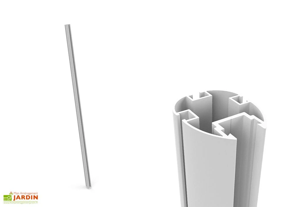 Pilier En Aluminium Pour Voile D'ombrage Ingenua 260 Cm 2 Pilier En Aluminium Pour Voile D'ombrage Ingenua 260 Cm – Image 2