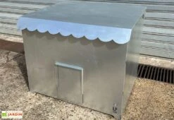 Poulailler 1 à 4 Poules En Acier Galvanisé – 86 X 78 X 76 Cm 5 Poulailler 1 à 4 Poules En Acier Galvanisé – 86 X 78 X 76 Cm -Abriet Mobilier Soldes Boutique poulailler acier poules