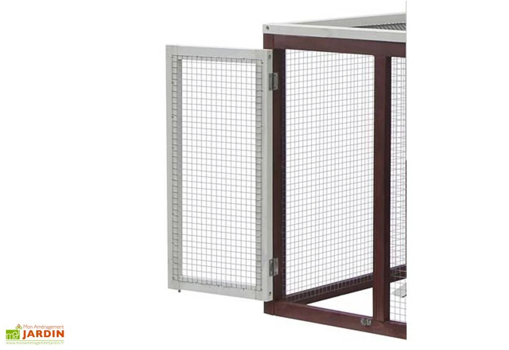 Poulailler En Bois Bicolore Standard 2-3 Poules (120 X 65 X 90 Cm) 4 Poulailler En Bois Bicolore Standard 2-3 Poules (120 X 65 X 90 Cm) – Image 4