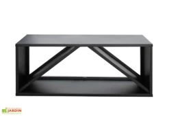 Range-Bûches Extérieur En Acier 104 X 34 X 40 Cm -Abriet Mobilier Soldes Boutique range buches exterieur acier noir