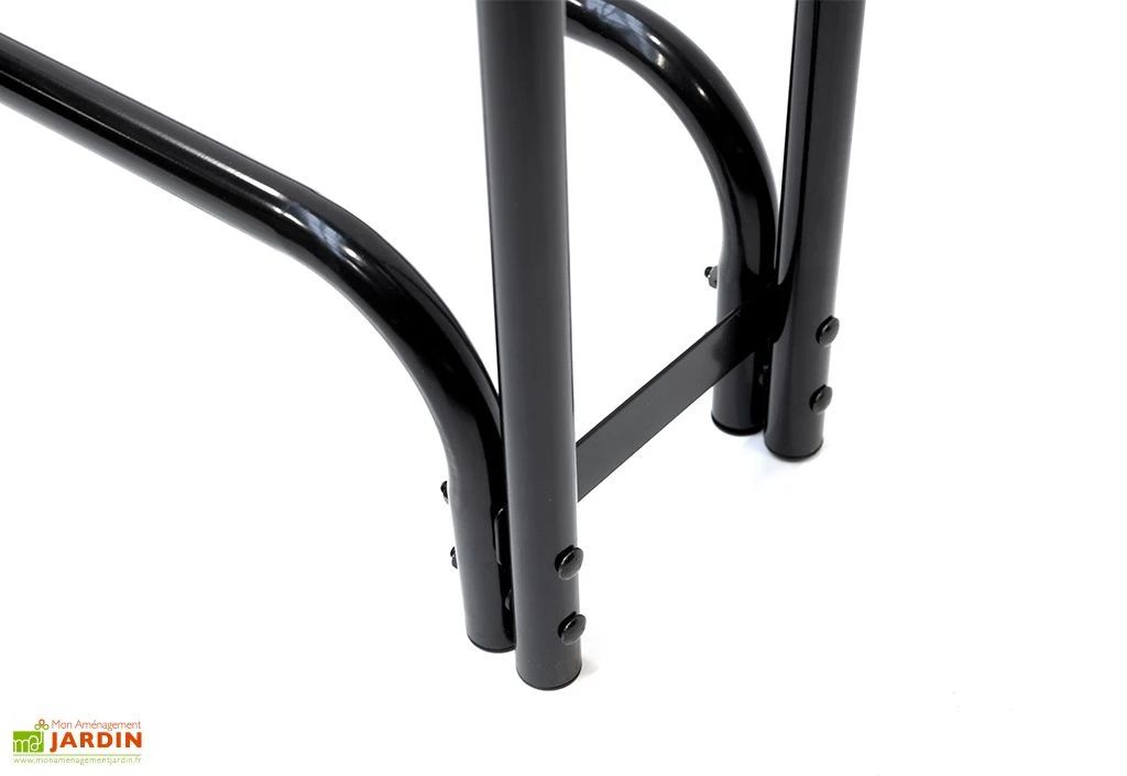 Porte-bûches En Acier Inoxydable Avec Housse En Polyester – 126 Cm 5 Porte-bûches En Acier Inoxydable Avec Housse En Polyester – 126 Cm – Image 5