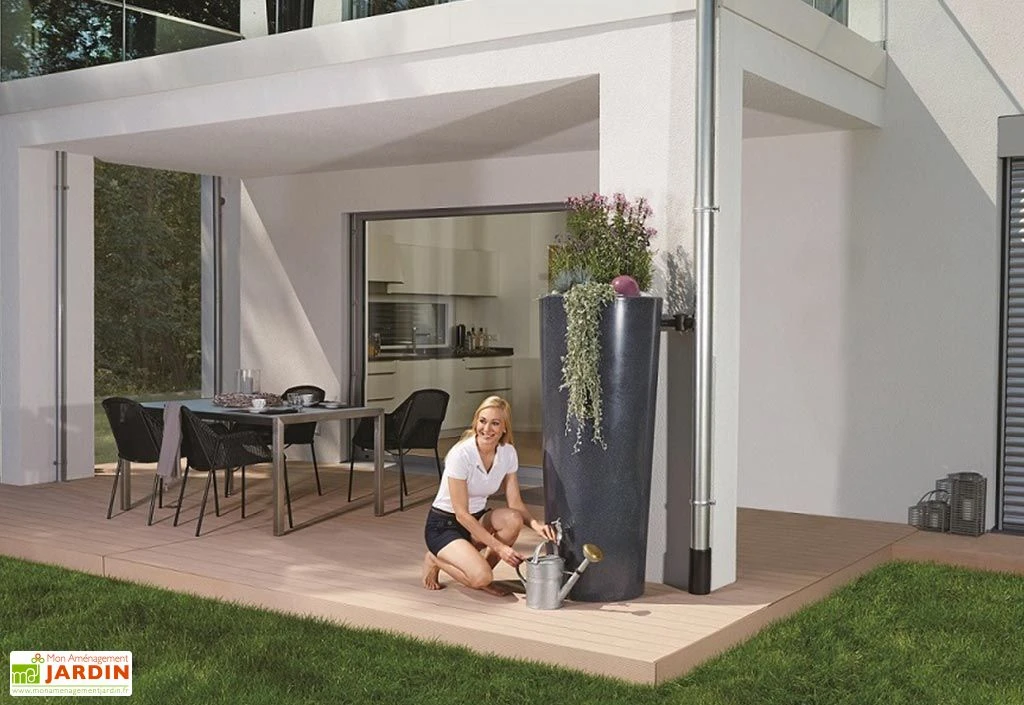 Garantia Cuve Récupération D'Eau Pluie 2 En 1 Stone Lava 350L 1 Garantia Cuve Récupération D'Eau Pluie 2 En 1 Stone Lava 350L