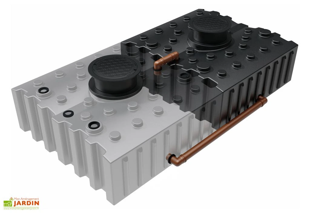 Cuve De Récupération D’eau De Pluie Enterrée – 8000 L Plate 2 Cuve De Récupération D’eau De Pluie Enterrée – 8000 L Plate – Image 2