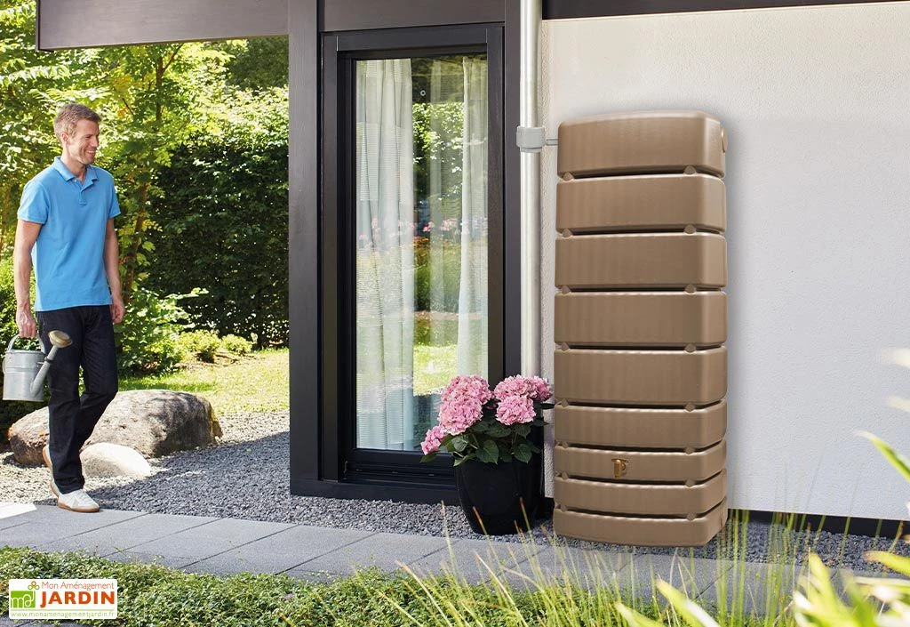 Garantia Récupérateur D’eau De Pluie 500 L Avec Robinet Et Collecteur – Slim 4 Garantia Récupérateur D’eau De Pluie 500 L Avec Robinet Et Collecteur – Slim – Image 4