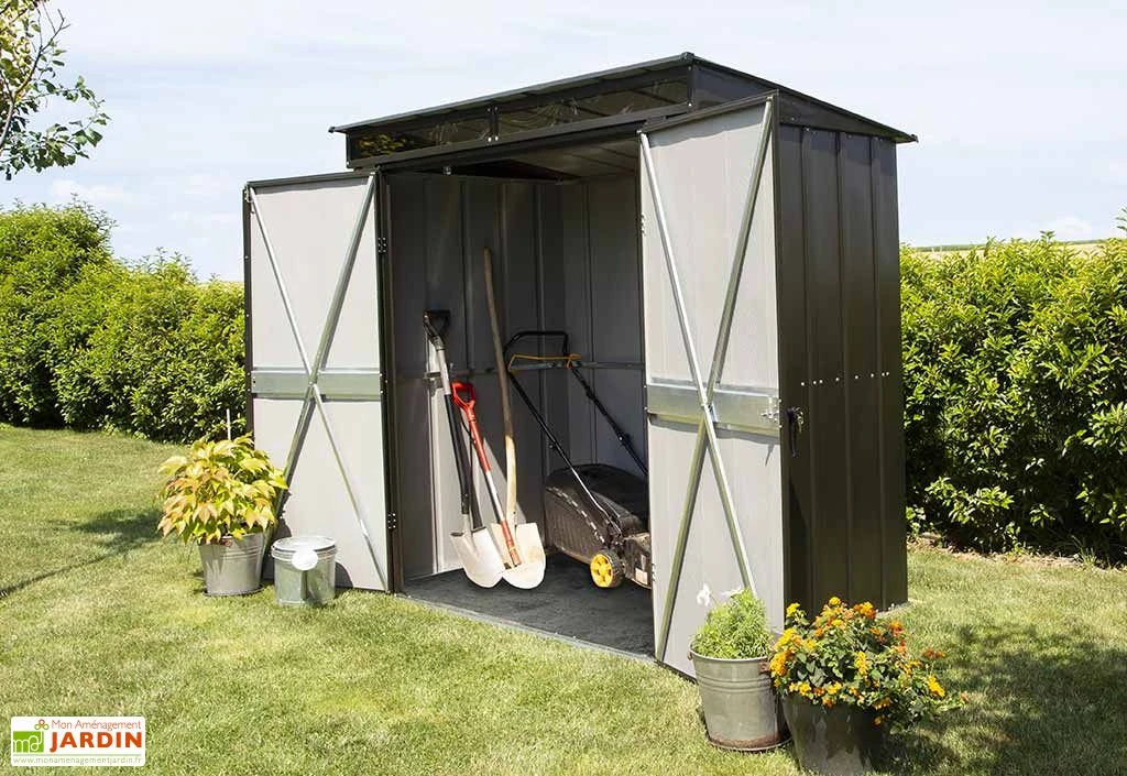 Armoire De Jardin En Acier Galvanisé 208 X 130 Cm 1 Armoire De Jardin En Acier Galvanisé 208 X 130 Cm