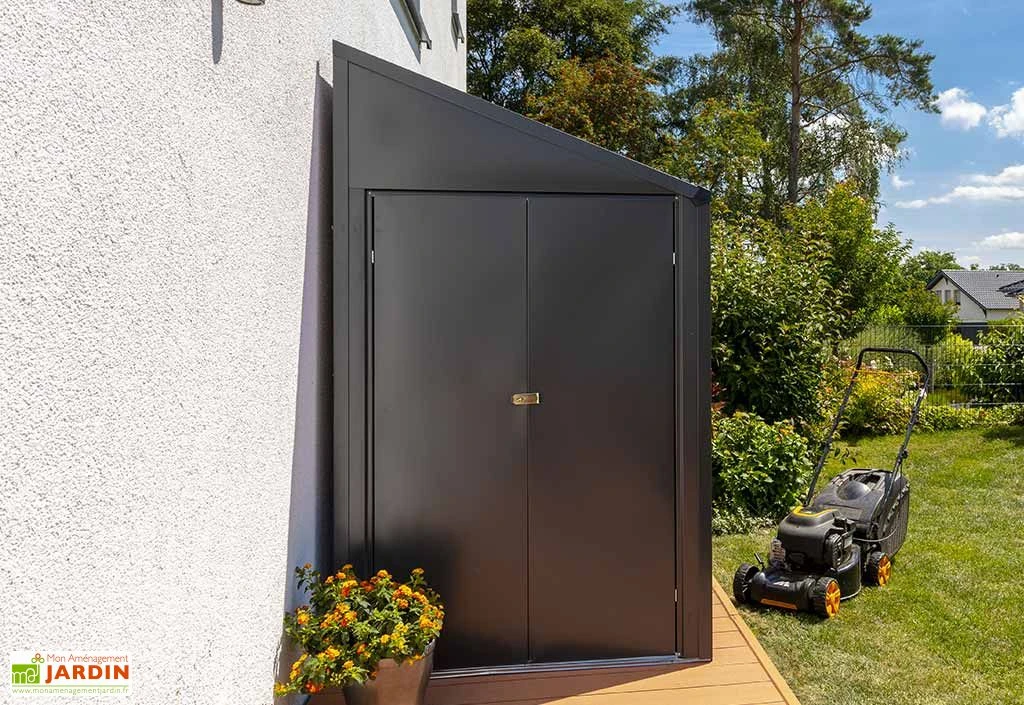 Armoire De Jardin En Acier Galvanisé 124 X 295 Cm 2 Armoire De Jardin En Acier Galvanisé 124 X 295 Cm – Image 2