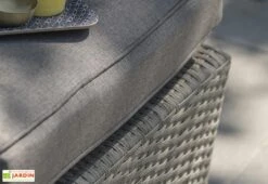 Salon De Jardin En Résine Tressée : Deux Canapés 3 Pl + 2 Pl + 1 Table -Abriet Mobilier Soldes Boutique resine tressee salon jardin