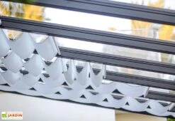 Rideaux De Toit Pour Pergola Stockholm | Palram – Canopia -Abriet Mobilier Soldes Boutique rideaux blancs pergola stockholm canopia palram