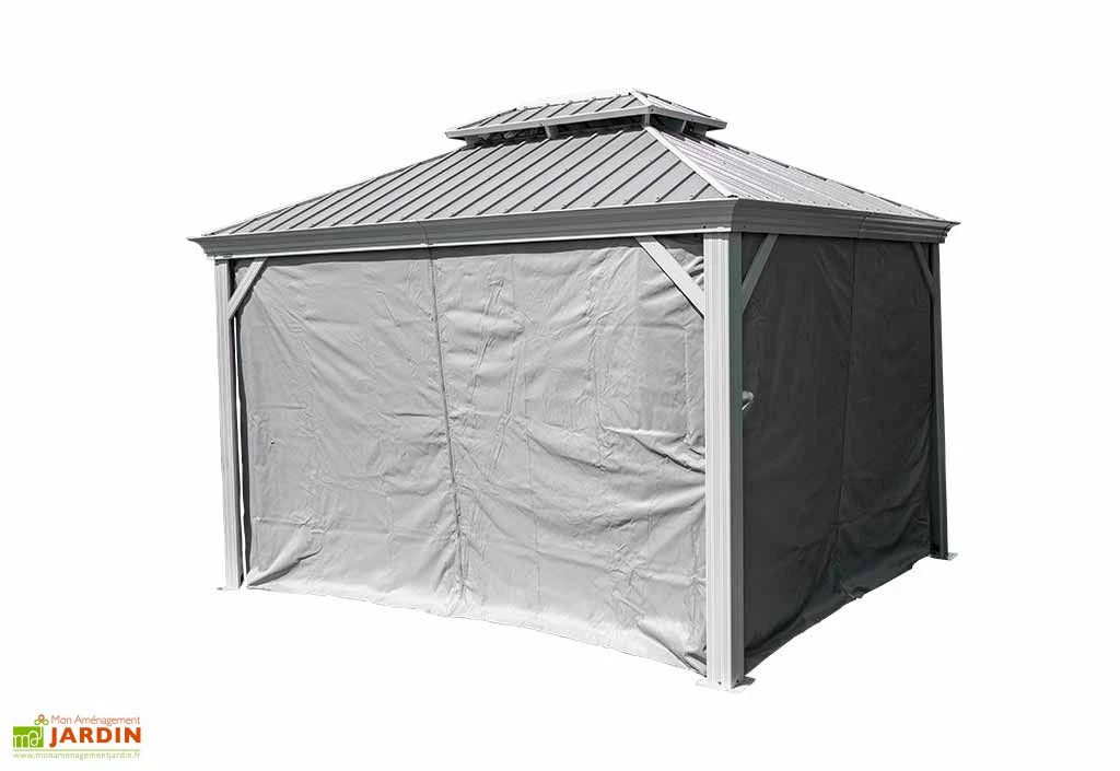 Rideaux En Polyester Pour Tonnelle Sojag Messina 17,53 M² - Champagne 1 Rideaux En Polyester Pour Tonnelle Sojag Messina 17,53 M² - Champagne