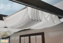 Rideaux De Toit Pour Pergola Stockholm | Palram – Canopia -Abriet Mobilier Soldes Boutique rideaux replies pergola stockholm canopia palram