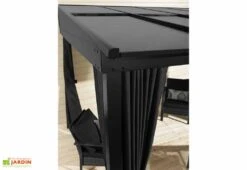 Tonnelle Adossée En Aluminium Et Polycarbonate St Barth 10,77 M² -Abriet Mobilier Soldes Boutique rideaux tonnelle adossee aluminium polycarbonate stbarth 10m2