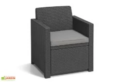 Keter Salon De Jardin En Résine Tressée 4 Places - Merano -Abriet Mobilier Soldes Boutique salon de jardin bas keter fauteuil