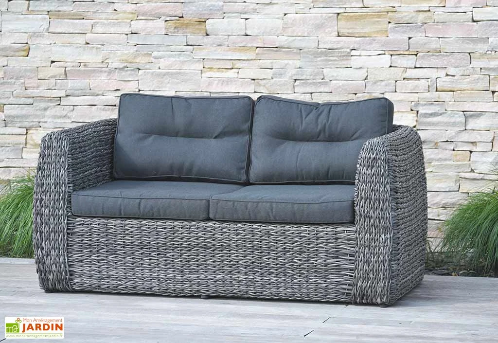 Salon De Jardin Bahamas : 1 Banquette + 2 Fts + 1 Table + 1 Desserte 2 Salon De Jardin Bahamas : 1 Banquette + 2 Fts + 1 Table + 1 Desserte – Image 2