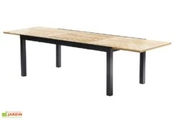 Salon De Jardin Bali : Table Extensible + 8 Fauteuils + 4 Chaises -Abriet Mobilier Soldes Boutique salon de jardin table 12 personnes ouverte aluminium bois