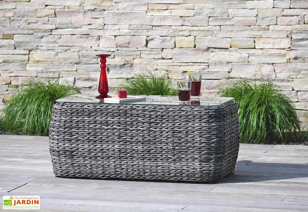 Salon De Jardin Bahamas : 1 Banquette + 2 Fts + 1 Table + 1 Desserte 4 Salon De Jardin Bahamas : 1 Banquette + 2 Fts + 1 Table + 1 Desserte – Image 4