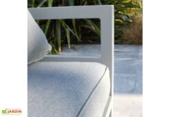 Salon De Jardin 6 Places En Aluminium - Beaubourg 9 Salon De Jardin 6 Places En Aluminium - Beaubourg -Abriet Mobilier Soldes Boutique salon detail accoudoir terrasse beaubourg blanc