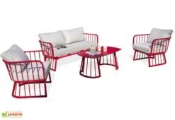Salon De Jardin 4 Places En Aluminium Apolline 5 Salon De Jardin 4 Places En Aluminium Apolline -Abriet Mobilier Soldes Boutique salon jardin 4 places aluminium apolline 3