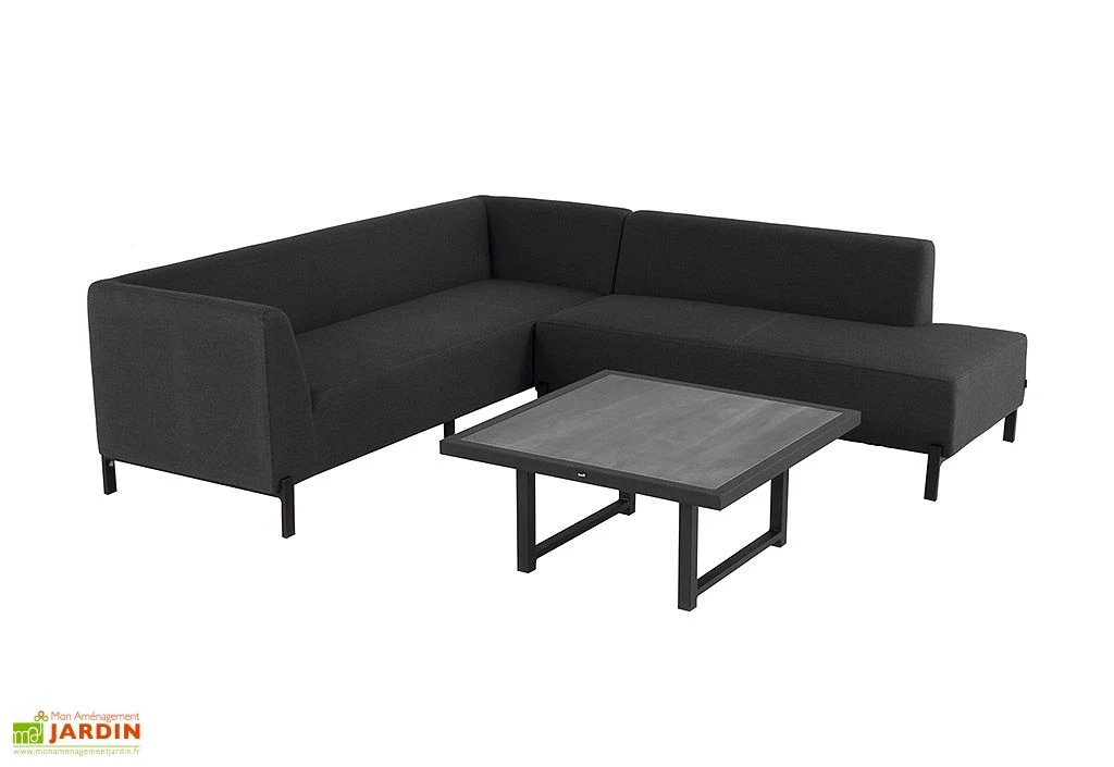 Salon De Jardin 4 Places En Aluminium Et Tissu Dion Corner Set 1 Salon De Jardin 4 Places En Aluminium Et Tissu Dion Corner Set