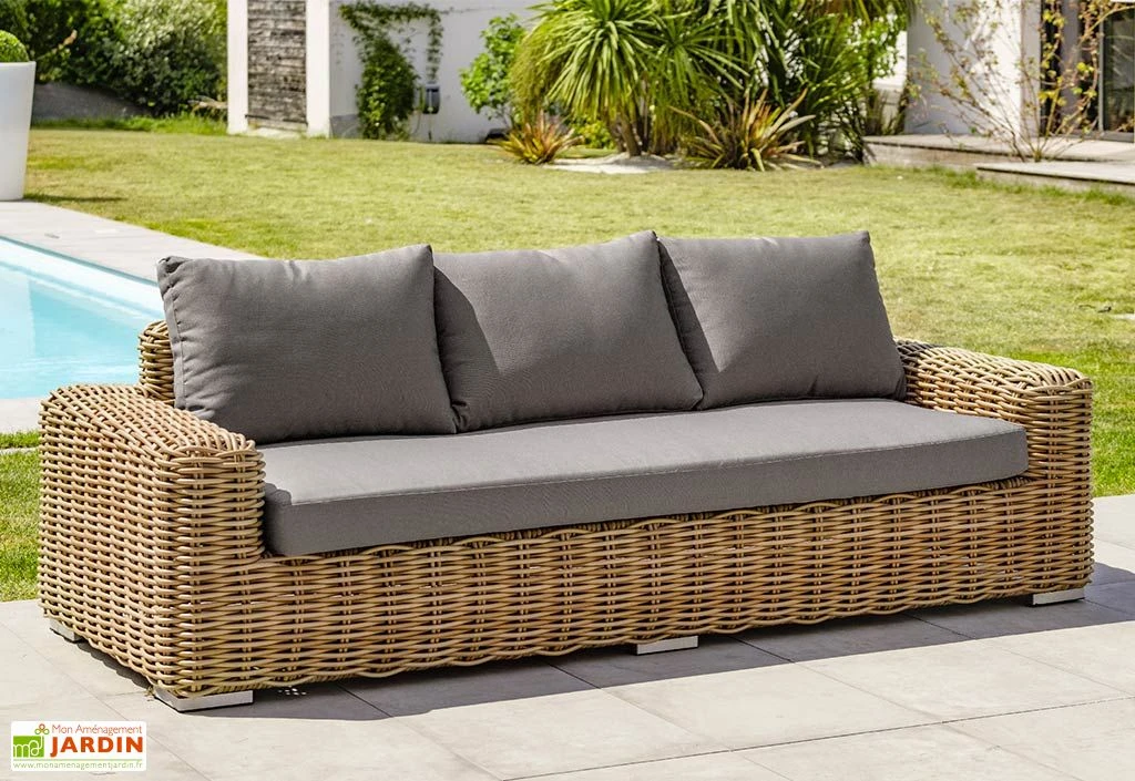 Salon De Jardin 6 Places En Aluminium Et Résine Tressée Bora Bora 3 Salon De Jardin 6 Places En Aluminium Et Résine Tressée Bora Bora – Image 3