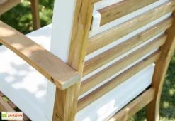 Salon De Jardin 6 Places Acacia – 1 Canapé, 1 Table Basse 2 Fauteuils 9 Salon De Jardin 6 Places Acacia – 1 Canapé, 1 Table Basse 2 Fauteuils -Abriet Mobilier Soldes Boutique salon jardin acacia blanc 2