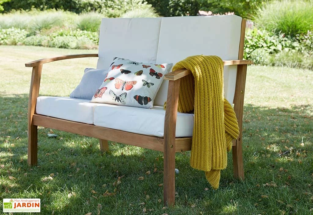 Salon De Jardin 6 Places Acacia – 1 Canapé, 1 Table Basse 2 Fauteuils 3 Salon De Jardin 6 Places Acacia – 1 Canapé, 1 Table Basse 2 Fauteuils – Image 3