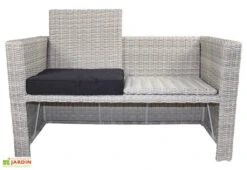 Salon De Jardin En Aluminium Et Résine Tressée Oceane Lunch – 8 Places -Abriet Mobilier Soldes Boutique salon jardin aluminium resine tressee 8 places oceane lunch 2