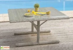 Salon De Jardin En Aluminium Et Résine Tressée Oceane Lunch – 8 Places -Abriet Mobilier Soldes Boutique salon jardin aluminium resine tressee 8 places oceane lunch 3